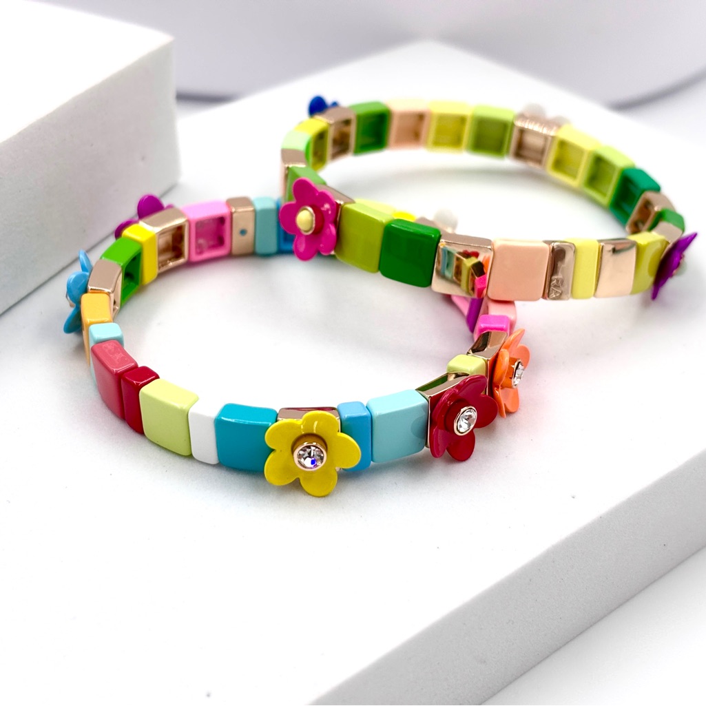 Roxanne Assoulin Set Of Two Bouquet Bracelets 150$